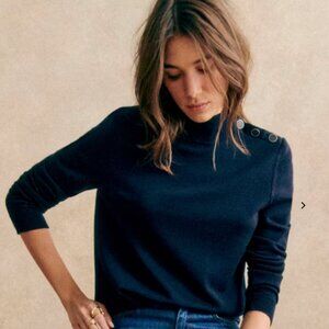 Sezane Jacob Jumper XXS Navy